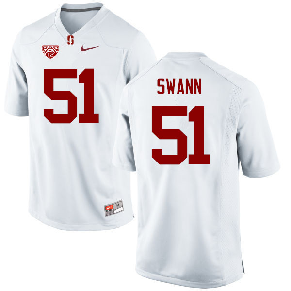 Men Stanford Cardinal #51 Jovan Swann College Football Jerseys Sale-White